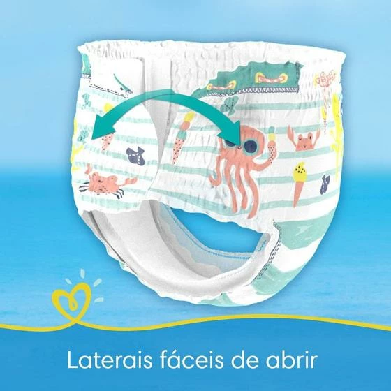 Pampers® Kit 24 Fraldas Pampers Para Água Splashers Baby Shark P-M - Image 8