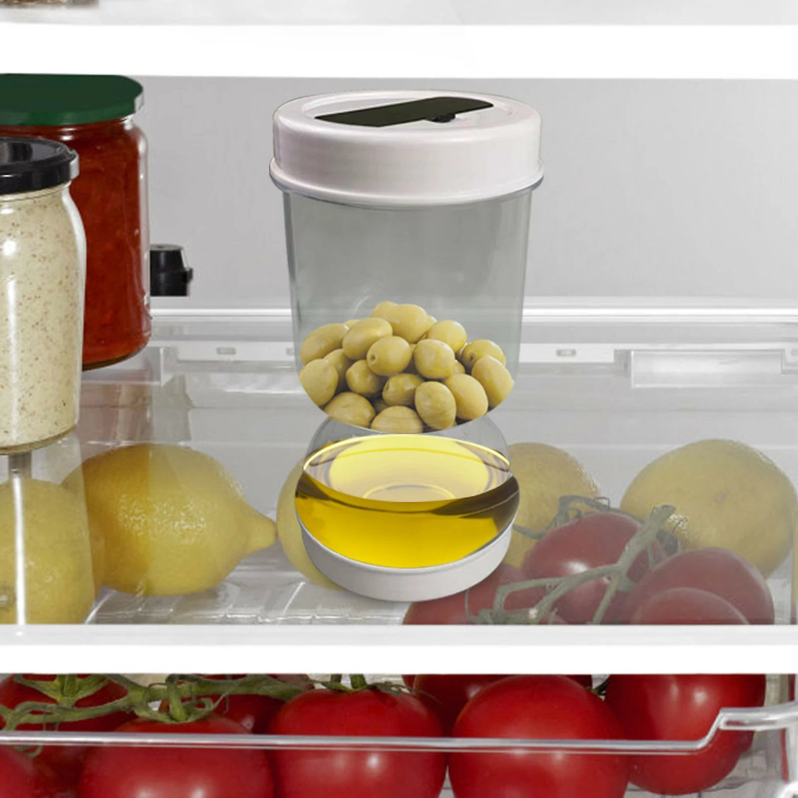 Unbranded Best Discount-pickle And Olive Hourglass Jar Pickle Grabber, Juice Separator, Pickle Container, Kimchi Jar For Airtight Food Storage - Image 5