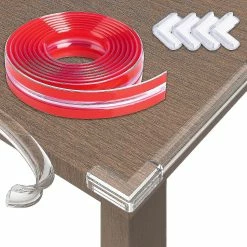 SML Silicone Edge Protector Strip, 6m Baby Proofing Corner Protectors For Kids Pre-tape Adhesive Baby Safety Edge Corner Guards For Table Cabinets Drawers