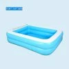 Nw 1776 Baby Kid Inflatable Swimming Pool Paddling Pool Large Size Thickened Square Swimming Pool