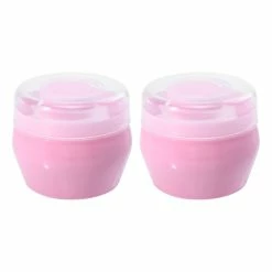 Unbranded 2 Sets Portable Powder Puff Baby Kids Body Talcum Powder Puff Baby Shower Gift
