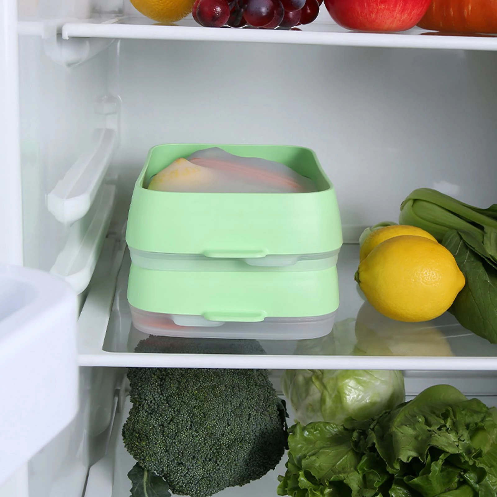 Unbranded Silicone Food Storage Container For Refrigerator, Freezer & Pantry Organization - Image 4