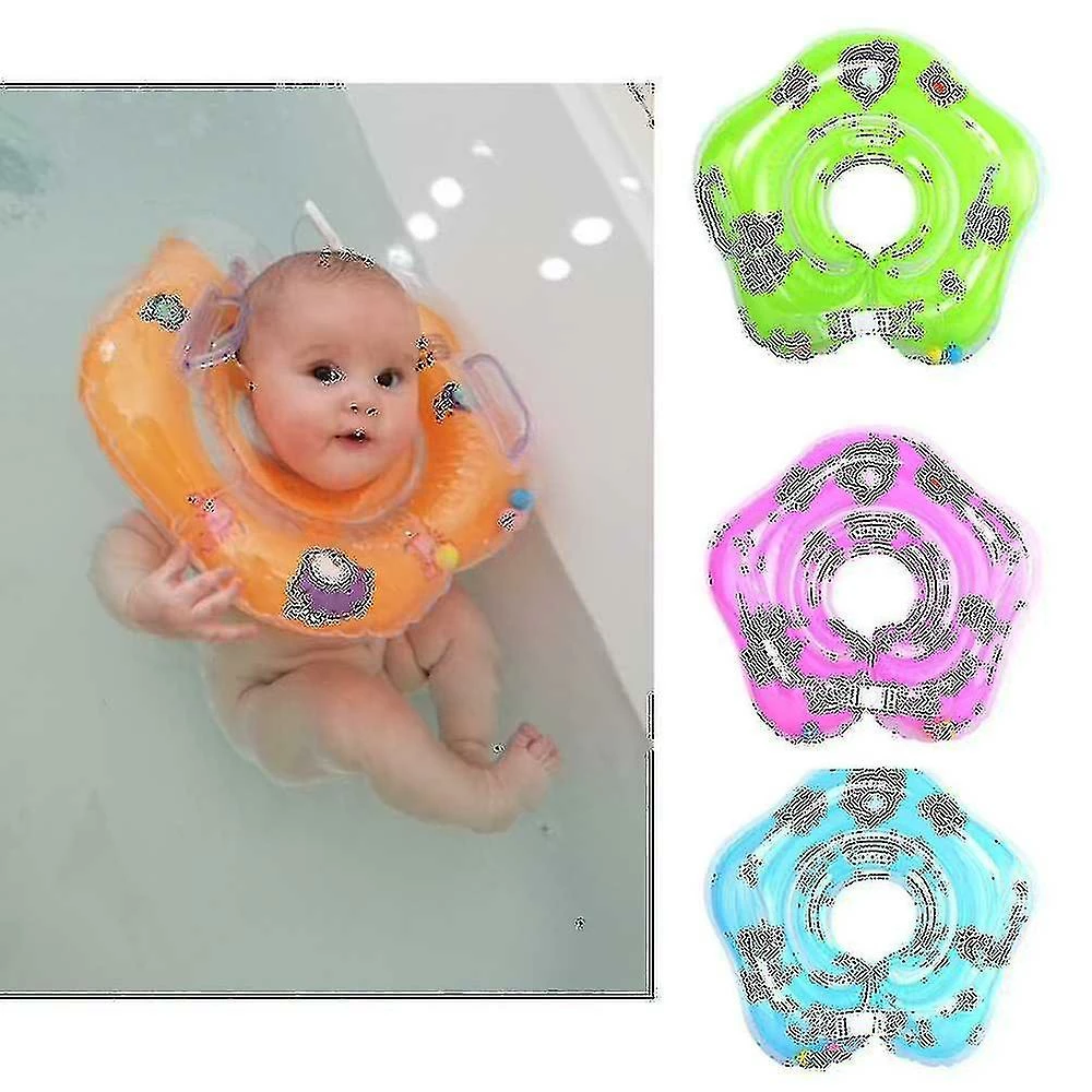Unbranded Swimming Ring Baby Inflatable Swim Toddlers Swim Safe Seat Neck Swim Ring For Born Baby - Image 4