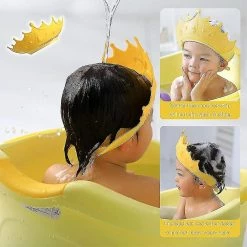 Unbranded 3 Pcs Baby Shower Cap Waterproof Shampoo Hat Compatible With Children Toddler Girls Boys P,11