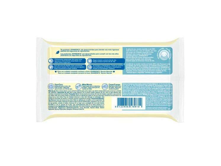 Lenços Umedecidos Johnsons Baby Recém-Nascido - Sem Fragrância 48 Unidades - Johnson'S Baby - Image 9