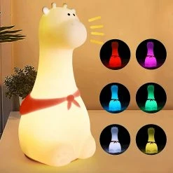 Unbranded Baby Night Light, Rechargeable Baby Night Light, Led Baby Night Light Portable Girl Adult Boy, Silicone Touch Night Light Portable Gift Baby Girl Lumi