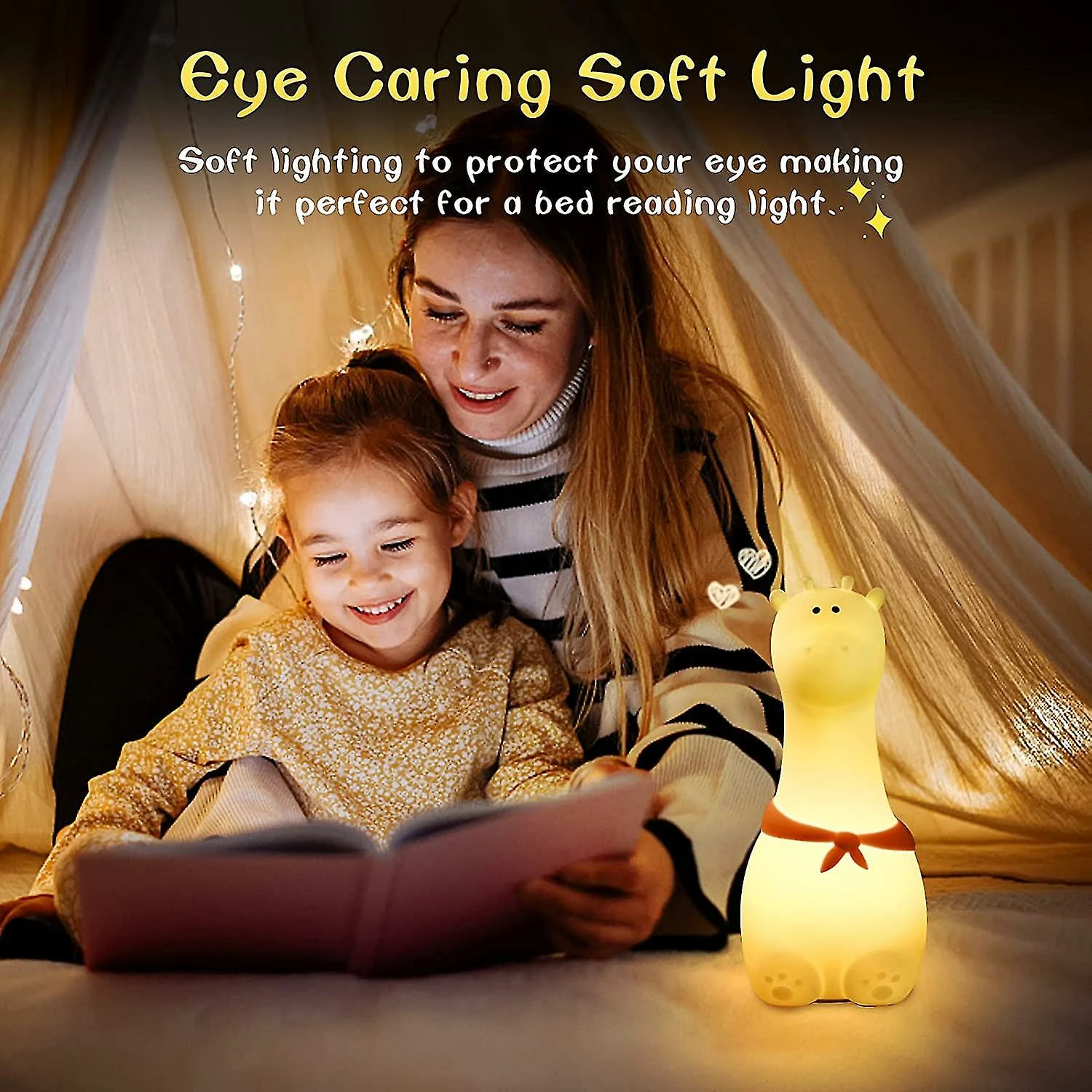 Unbranded Baby Night Light, Rechargeable Baby Night Light, Led Baby Night Light Portable Girl Adult Boy, Silicone Touch Night Light Portable Gift Baby Girl Lumi - Image 4