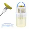 Unbranded Pickle Jar Deli Food Storage Container, Bpa-free Pickle Holder With Strainer Flip For Vegetables And Pickles