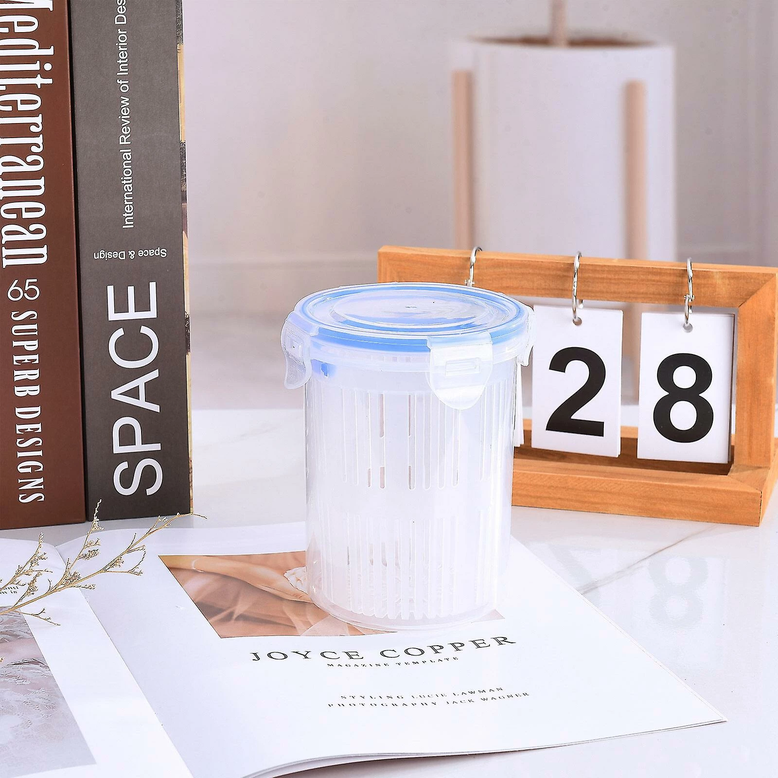 Unbranded Pickle Jar Deli Food Storage Container, Pickle Holder Keeper Lifter - Image 4