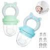 Unbranded 2-pack Baby Fruit Food Feeder Pacifier - Fresh Food Feeder, Infant Fruit Teething Teether Toy For 4-24 Months, For Toddlers & Kids & Babies--