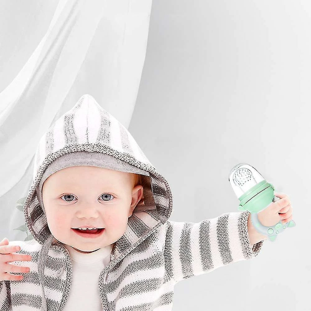 Unbranded 2-pack Baby Fruit Food Feeder Pacifier - Fresh Food Feeder, Infant Fruit Teething Teether Toy For 4-24 Months, For Toddlers & Kids & Babies-- - Image 2