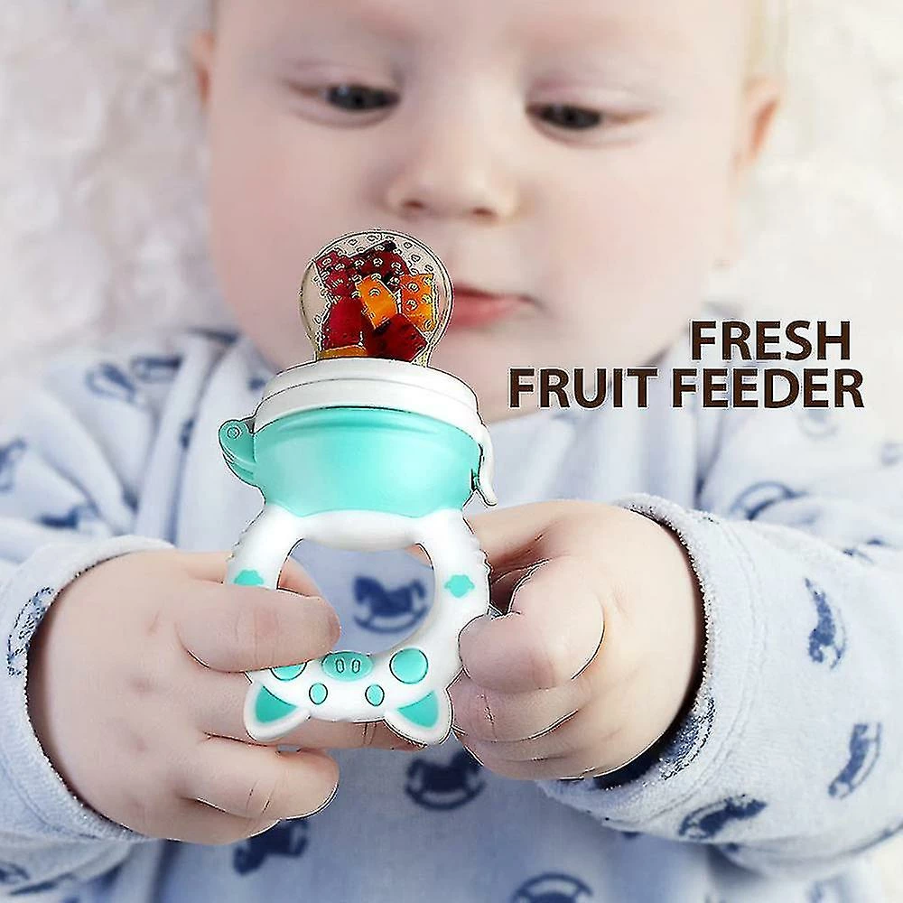 Unbranded 2-pack Baby Fruit Food Feeder Pacifier - Fresh Food Feeder, Infant Fruit Teething Teether Toy For 4-24 Months, For Toddlers & Kids & Babies-- - Image 3