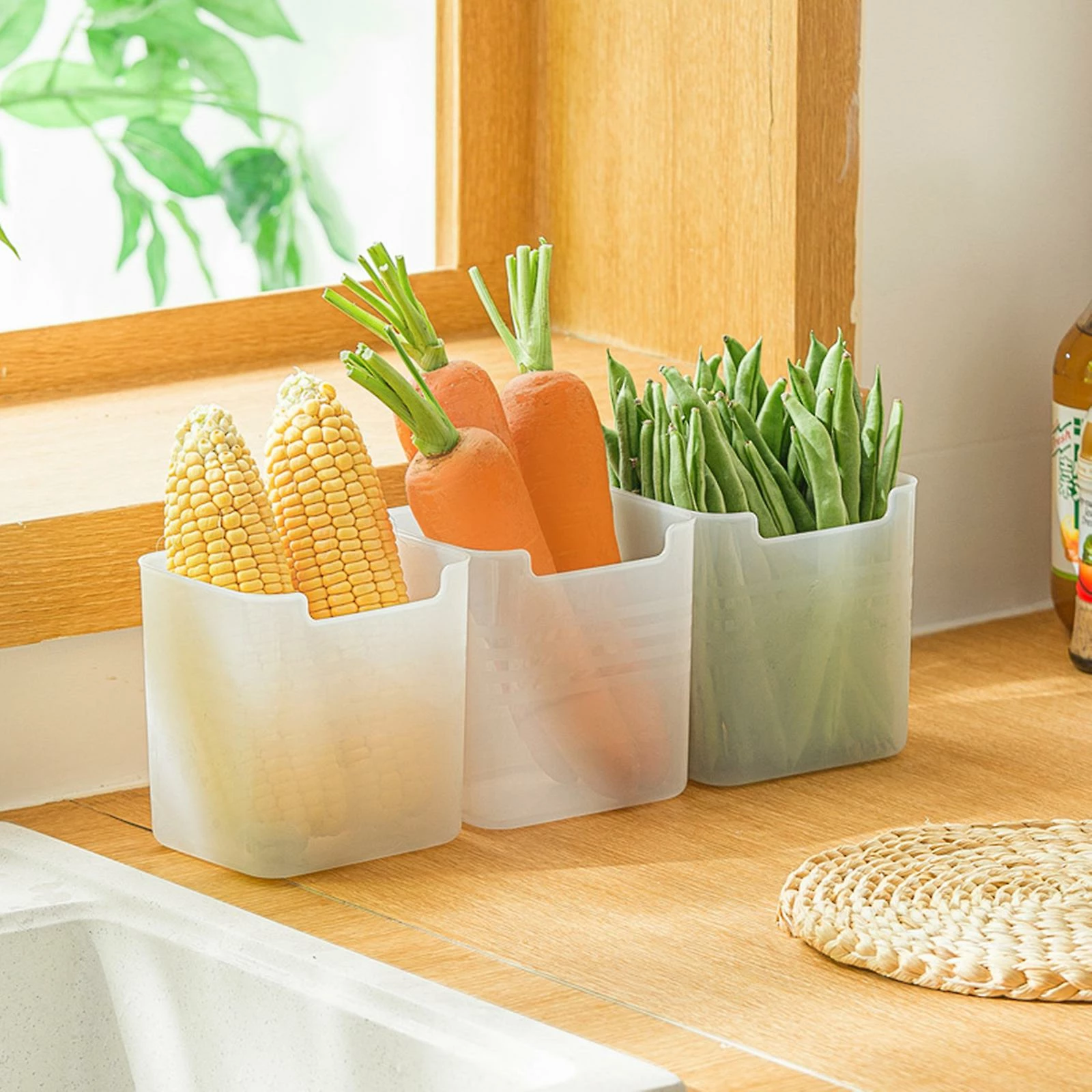 Unbranded Refrigerator Side Door Organizer Box - Food Classification Container For Freshness And Storage, 11.8x9.8x12.5cm - Image 3