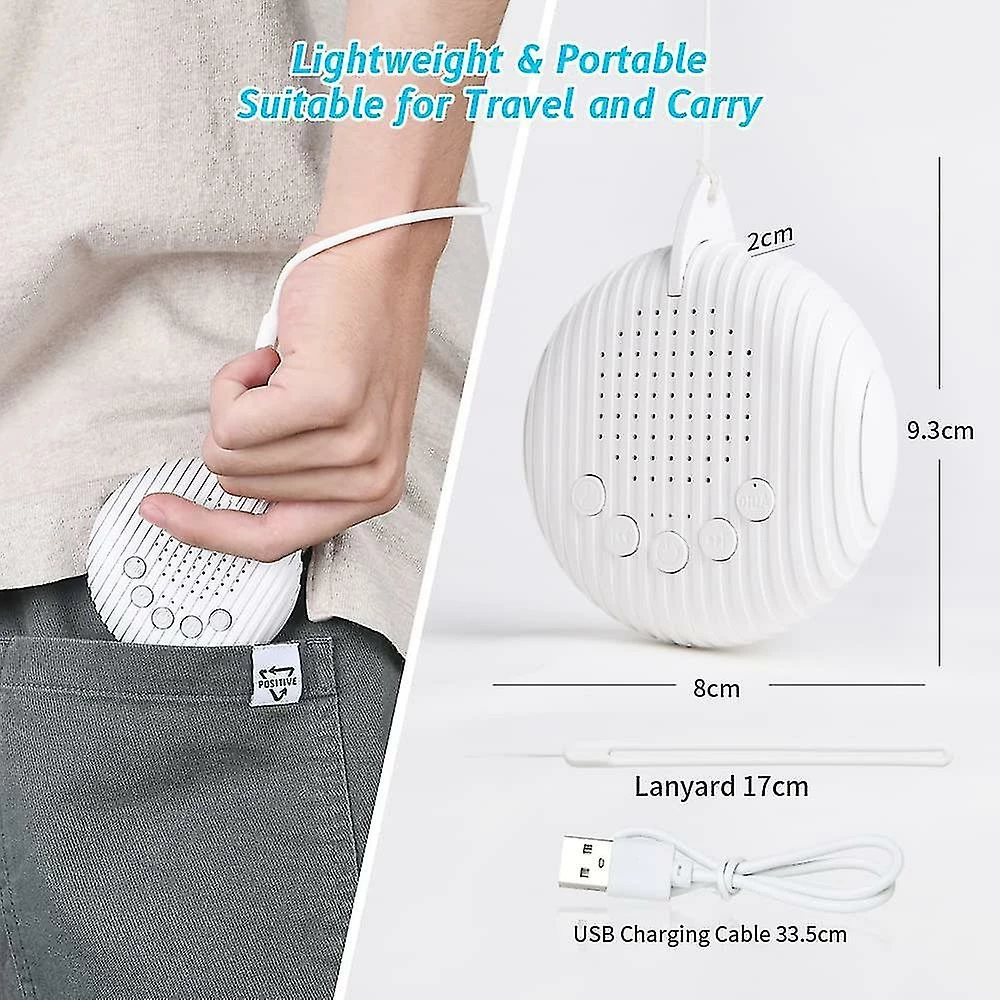 Unbranded White Noise Machine, 10 Soothing Nature Sounds Therapy Portable Sleep Sound Machine, Mini Sound Machine For Baby Kids Adults, Usb Rechargeable Baby Sl - Image 2