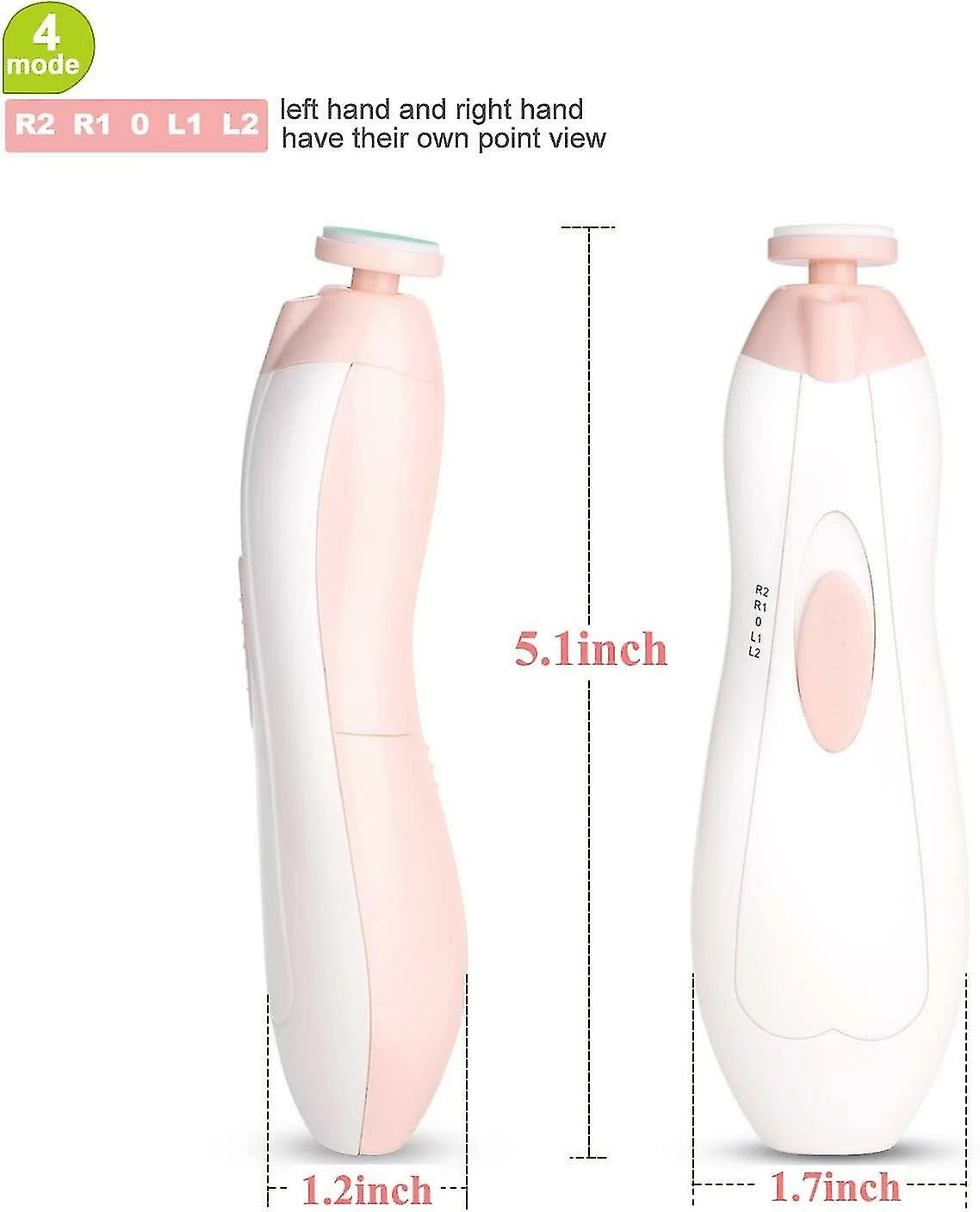 Unbranded Baby Nail Clippers Baby Nail File Trimmer Electric Baby Nail Trimmer Safe For Newborn Toddler Toes Fingernails Care Trim Polish -battery Operated (aa) - Image 2