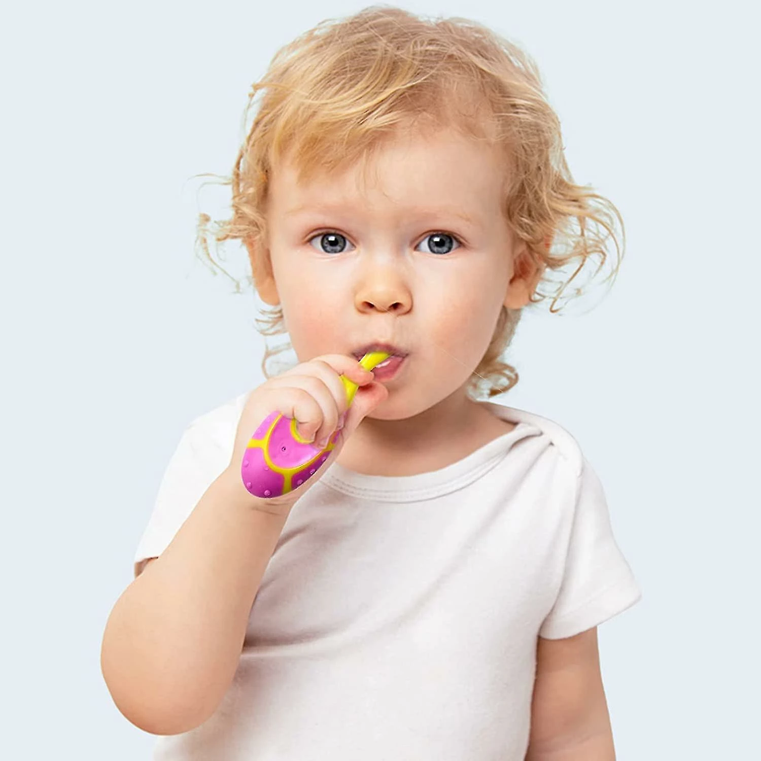 Unbranded Baby Toddler Toothbrush For 3 Years Old, Teething Finger Handle Bpa Free With Baby Toothpaste Indicator, Extra Soft Bristles, Infant Toothbrush Teet - Image 4