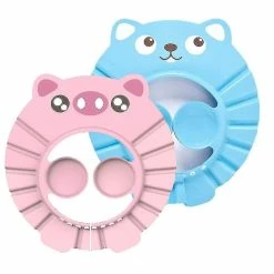 Unbranded 2pcs Shower Cap Kids, Baby Shower Cap, Soft Adjustable Baby Shower Cap