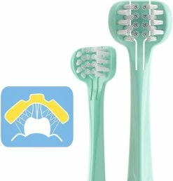 Unbranded Babyease 3-sided Toothbrush, Ultra Soft All Sides Cleaning Training Tooth Brush For Baby, Toddler 1 Years And Up(free Shipping)