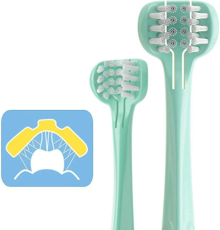 Unbranded Babyease 3-sided Toothbrush, Ultra Soft All Sides Cleaning Training Tooth Brush For Baby, Toddler 1 Years And Up(free Shipping)