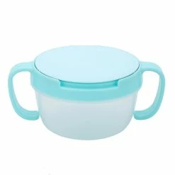 Clloio Bpa Free Dual Handle Spill Proof Food Bowl Snack Container For Children Baby Toddlers (blue)
