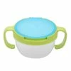 Clloio Bpa Free Dual Handle Spill Proof Food Bowl Snack Container For Children Baby Toddlers (green)