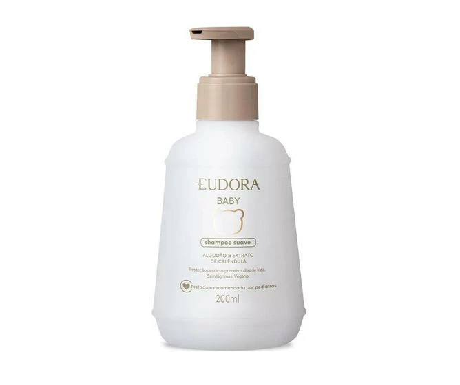 Shampoo Eudora Baby Algodão & Extrato De Calêndula 200ml