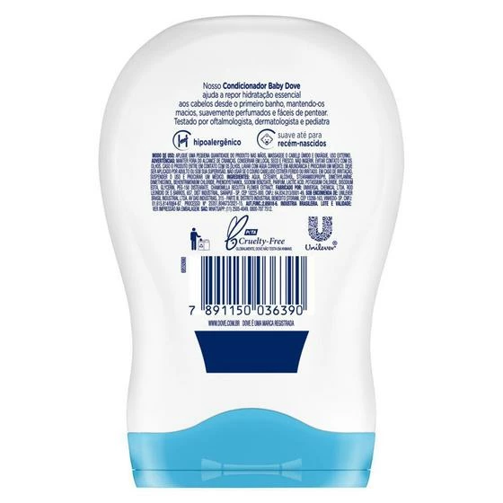 Condicionador Infantil Dove Baby Hidratação Enriquecida 200ml - Image 3