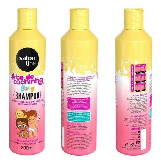 Kit Baby To De Cachinho - Shampoo, Condicionador E Creme - Salon Line - Image 3
