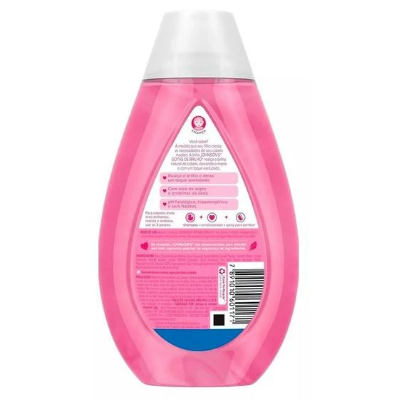 Shampoo Johnson's Baby Gotas De Brilho 400ml - Johnsons Baby - Image 2