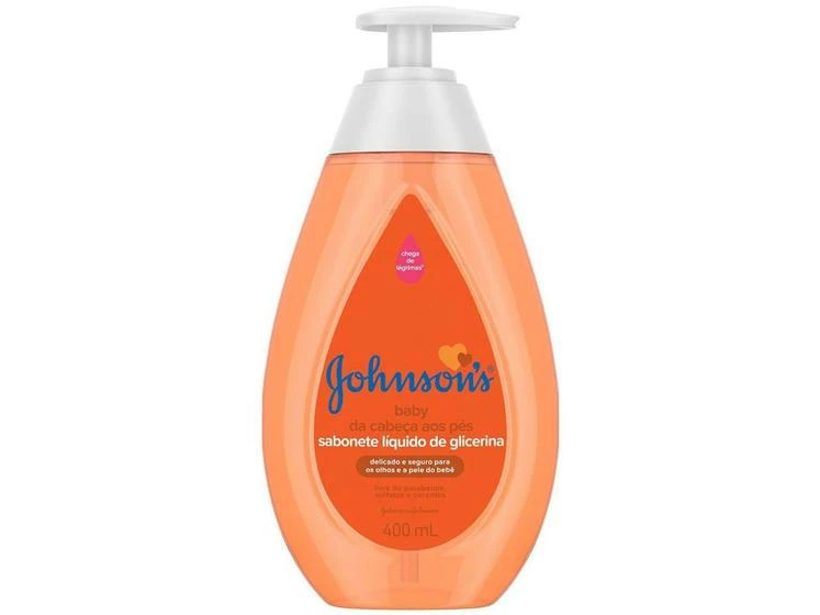 Sabonete Líquido De Glicerina Johnsons Baby - Da Cabeça Aos Pés 400ml - Johnson'S Baby