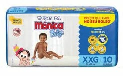Fralda Turma Da Monica Baby Tamanho RN, P,M,G,XG, XXG - Turma Da Mônica