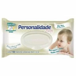 Lenço Umedecido Personalidade Baby 100 Unidades - PERSONALIDADES