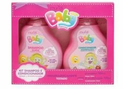 Kit Shampoo E Condicionador Camomila Bebê Menina Baby Muriel