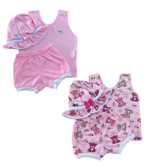 Atacado - Banho De Sol Kit Com 2 (c/ Short) - 1lisa + 1 Estampada - PAPITO BABY - Image 2