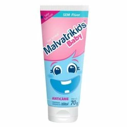 Gel Dental Infantil Malvatrikids Baby Sem Flúor Com Xilitol 70g - Malvatri Kids