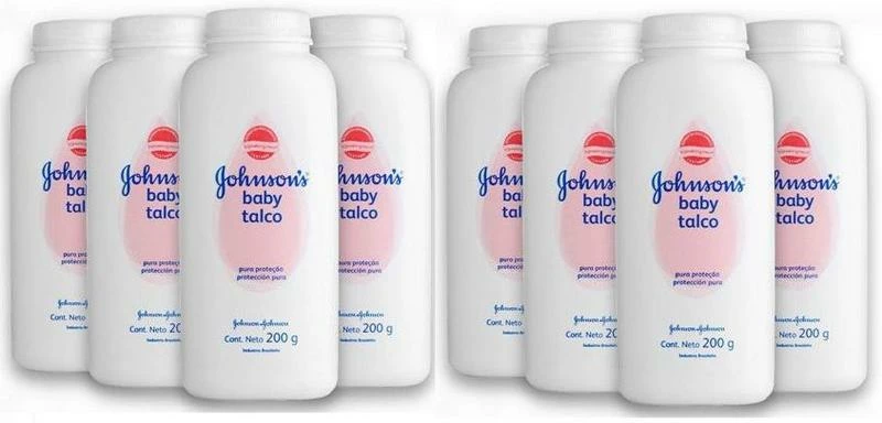 Johnson's Baby Talco Infantil Johnsons Baby Pura Proteção 200 Gr X 8 - Johsons