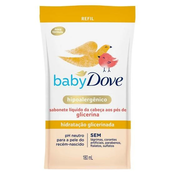 Sabonete Líquido Glicerina Baby Dove Hidratação Glicerinada 180ml Refil - Image 2