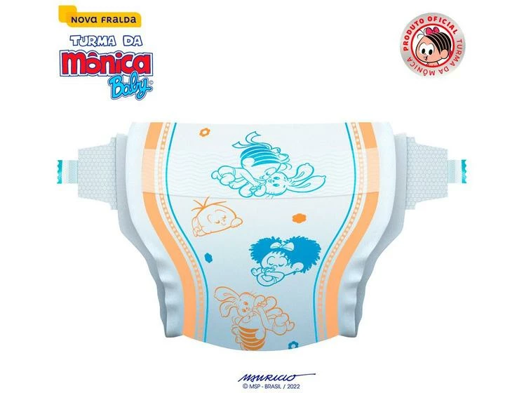 Fralda Turma Da Mônica Baby Tam. RN Até 4,5kg - 36 Unidades - Image 4