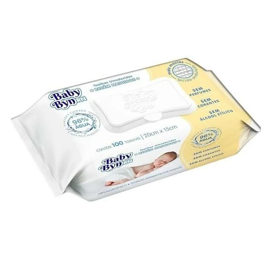 Kit 3 Toalhas Umedecidas Baby Byn RN 100 Folhas Hygieline - Baby Blass - Image 2