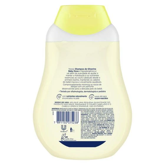 Baby Dove Dove Baby Shampoo Hidratação Glicerinada Hipoalergênico E Sem Lágrimas 400ml - Image 2