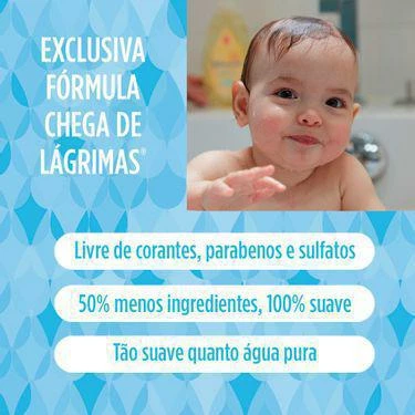 Johnson & Johnson Shampoo Para Bebês Johnson's Baby Chega De Lágrimas 200ml Suave Para Os Olhos Livre De Parabenos Sulfatos E Corantes - Johnson&Johnson - Image 4