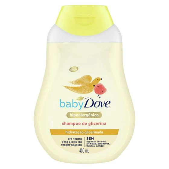 Baby Dove Dove Baby Shampoo Hidratação Glicerinada Hipoalergênico E Sem Lágrimas 400ml