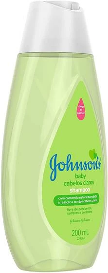 Shampoo Para Bebês Johnson's Baby Cabelos Claros 200ml Com Camomila Natural Livre De Parabenos Sulfatos E Corantes - Image 3