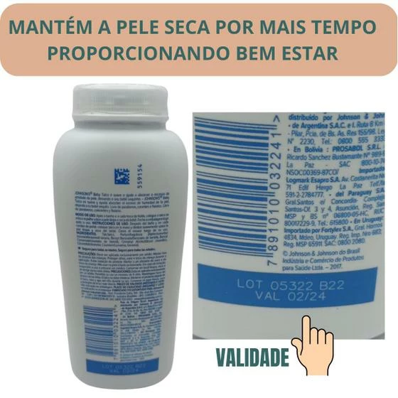 Johnson's Baby Talco Johnsons Baby Pura Proteção 200g - Johnsons & Johnsons - Image 4