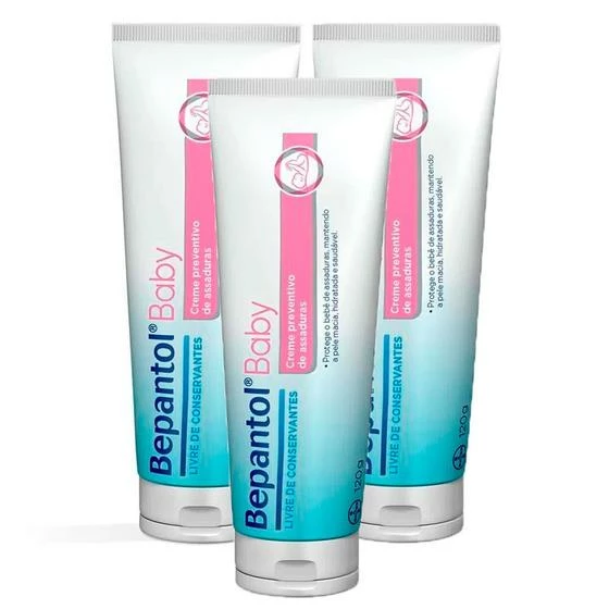 Kit 3 Bepantol Baby Creme Contra Assadura 120g