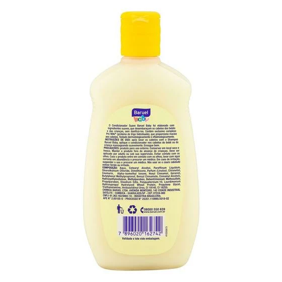 Condicionador Infantil Baruel Baby Suave 210ml - Image 3