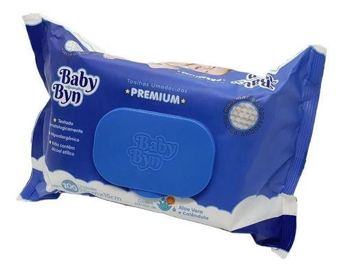12 Pacotes Lenço Umedecido Baby Byn Premium 1200 Toalhinhas - Image 2