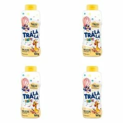 Kit 4 Und Talco Trá Lá Lá Baby Bem Estar Flor De Laranjeira 160g - Tra La La