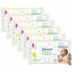 Kit Toalhas Umedecidas Johnsons Baby Recém-Nascido 6 Pacotes Com 96 Unidades Cada - Johnson's Baby
