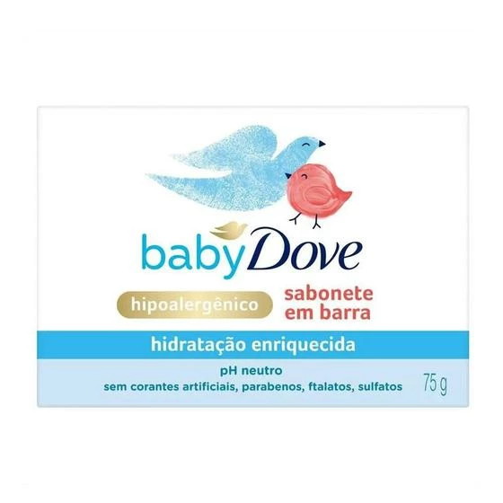 Sabonete Em Barra Baby Hidratação Enriquecida Dove 75G